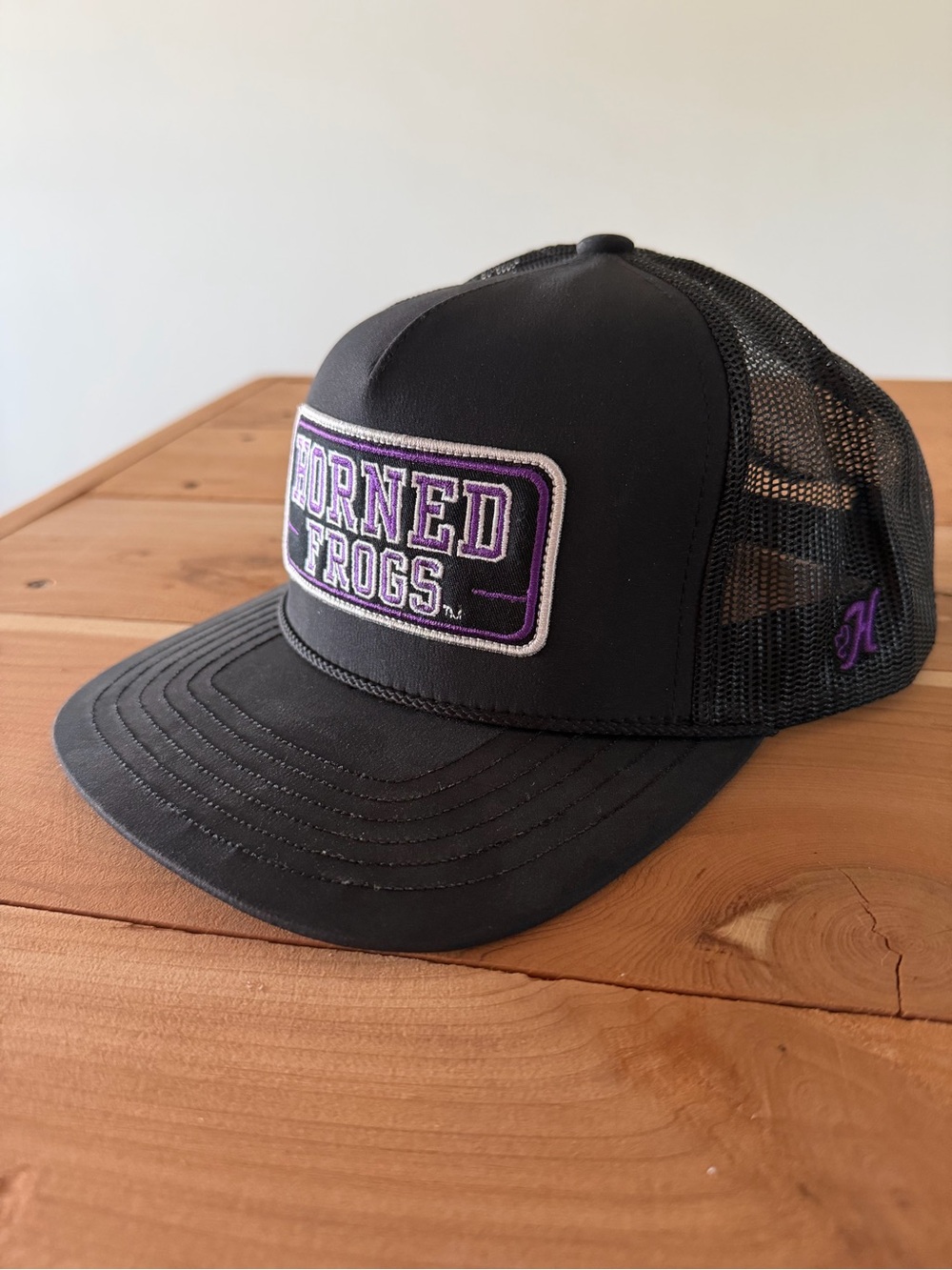 Hooey Horned Frogs Black Trucker Hat